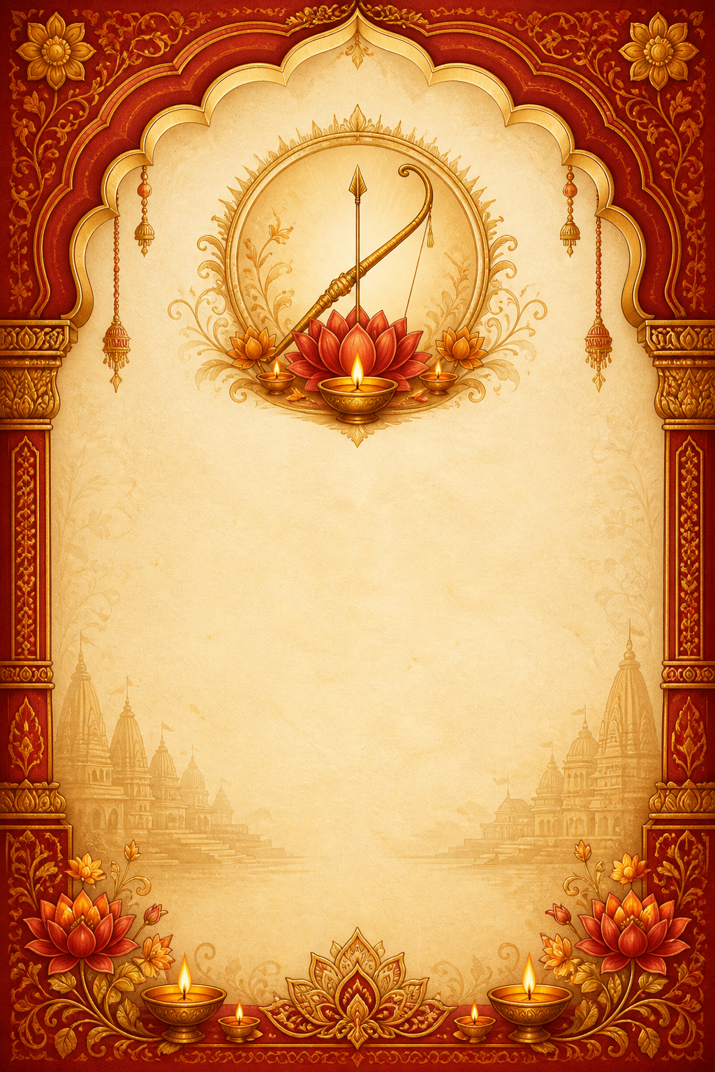 Ramayan Path english invitation template