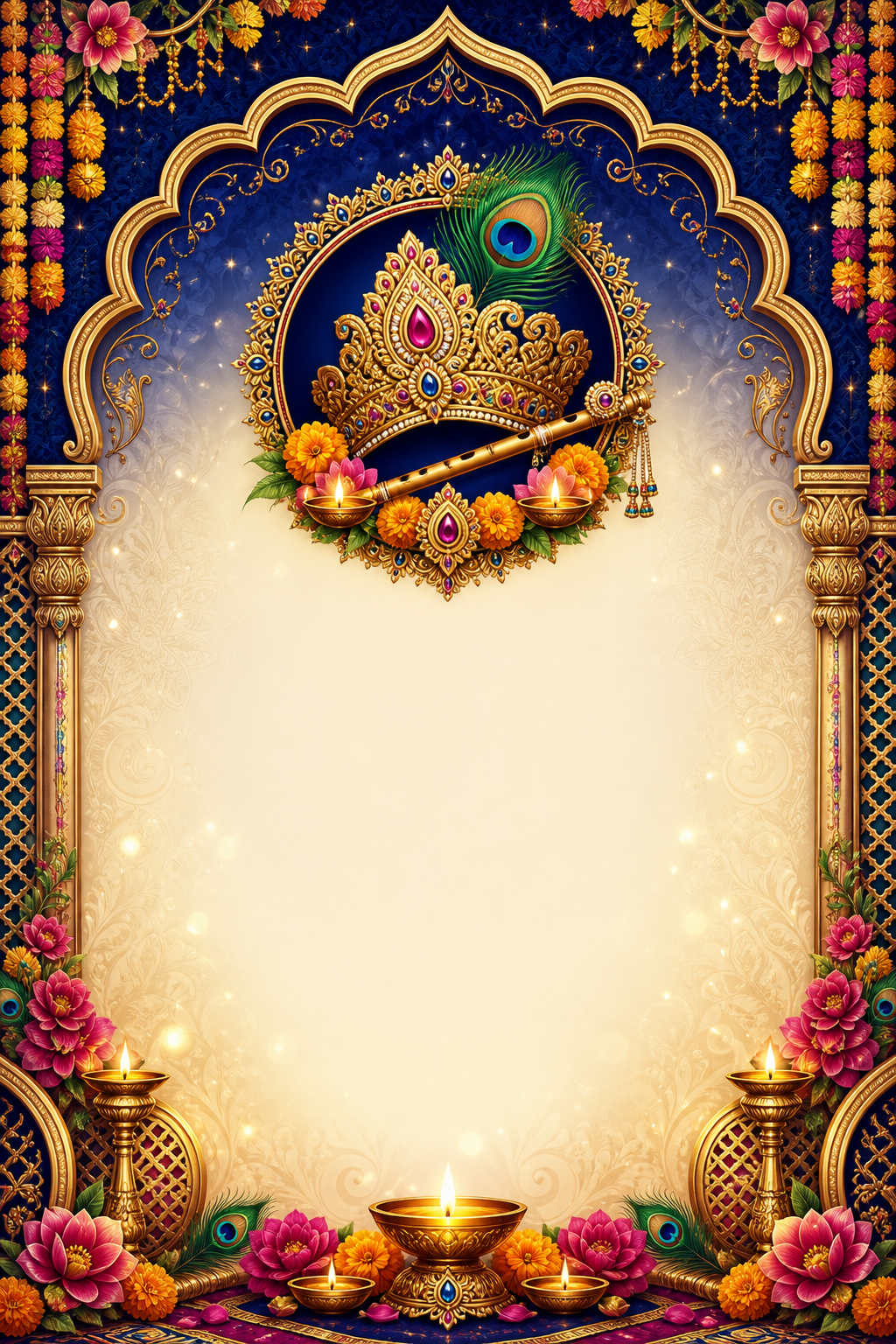 Shyam Baba Kirtan english invitation template