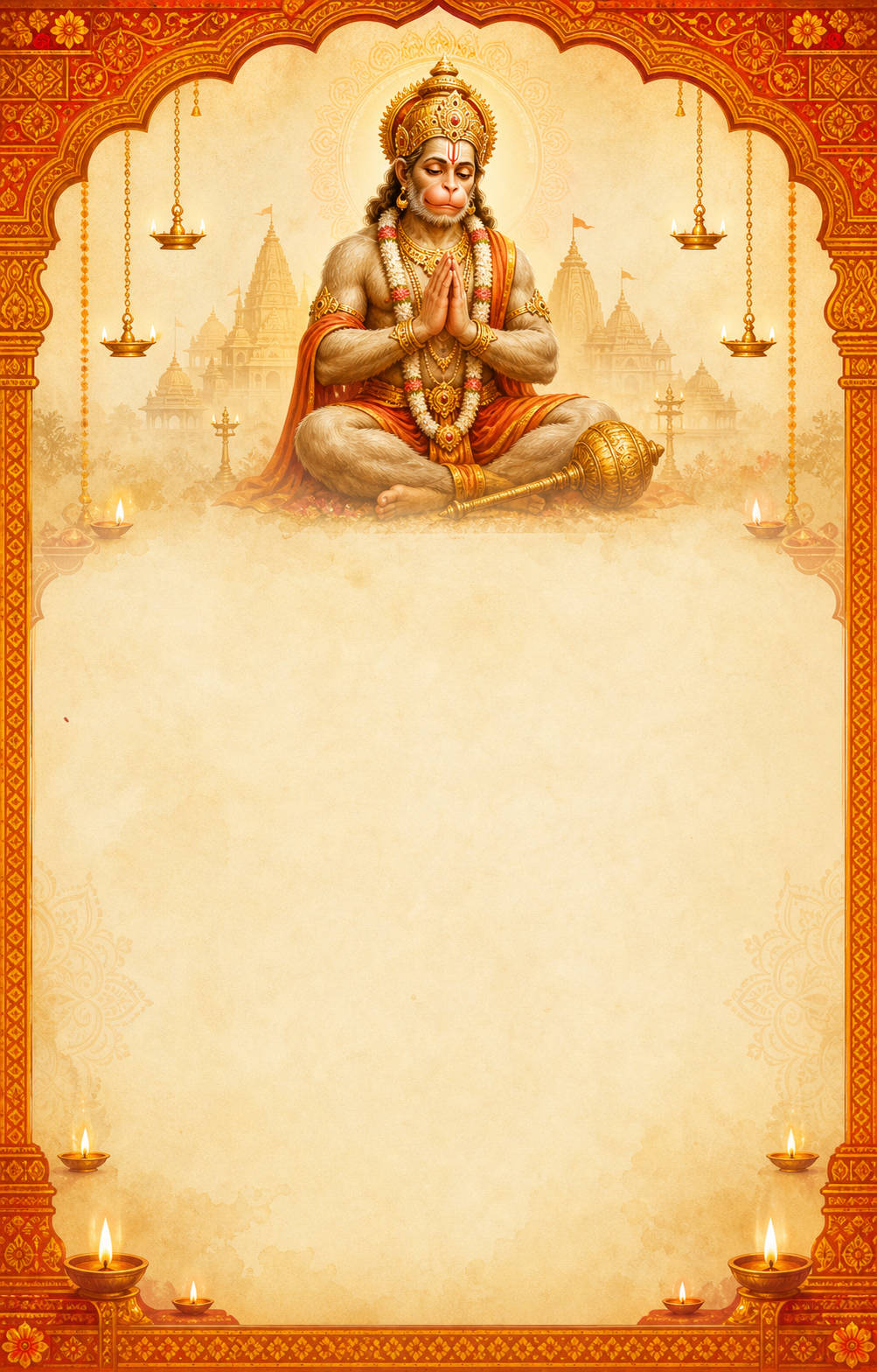 Sunderkand Path english invitation template